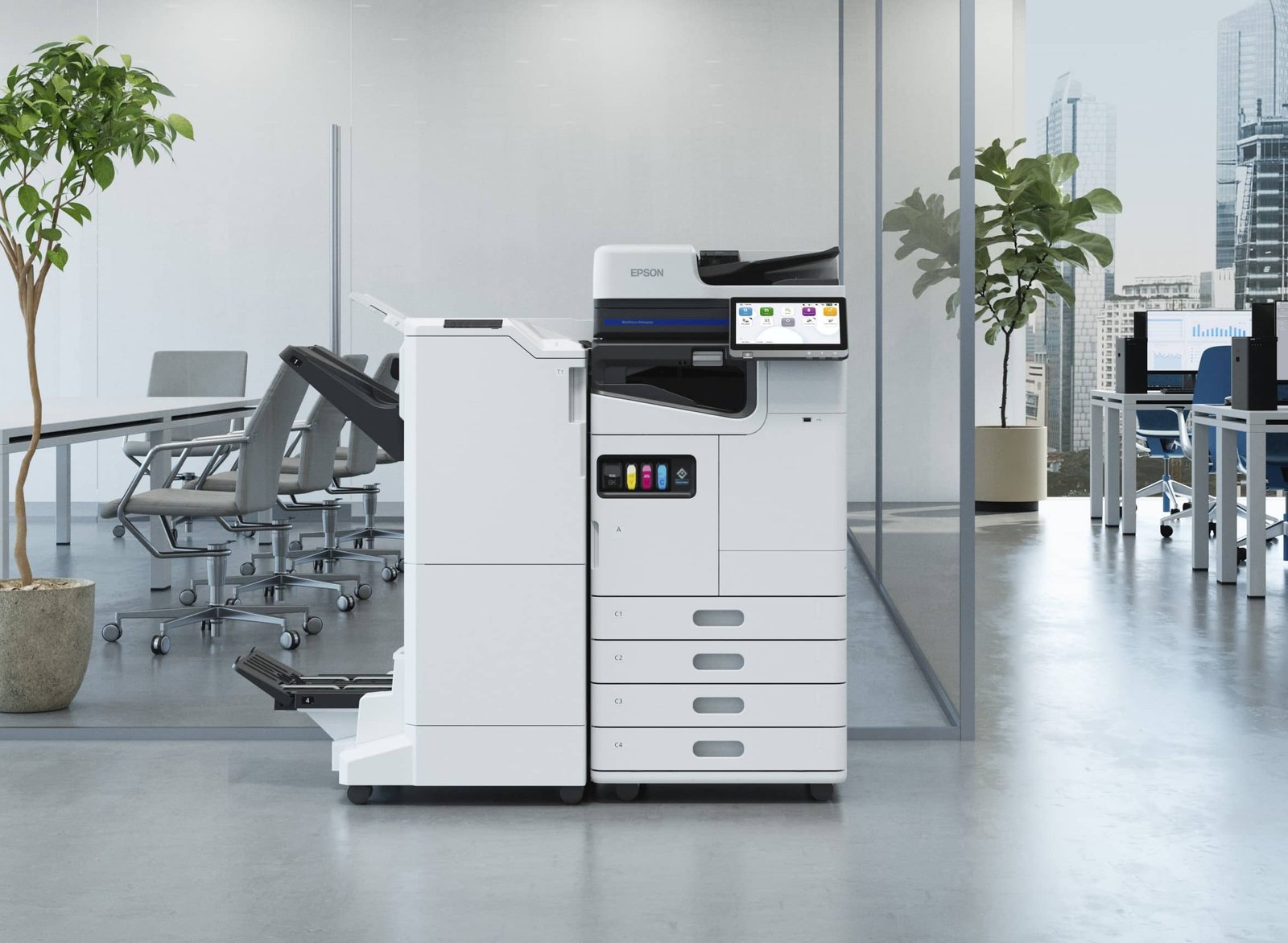 epson am c copier with booklet finisher